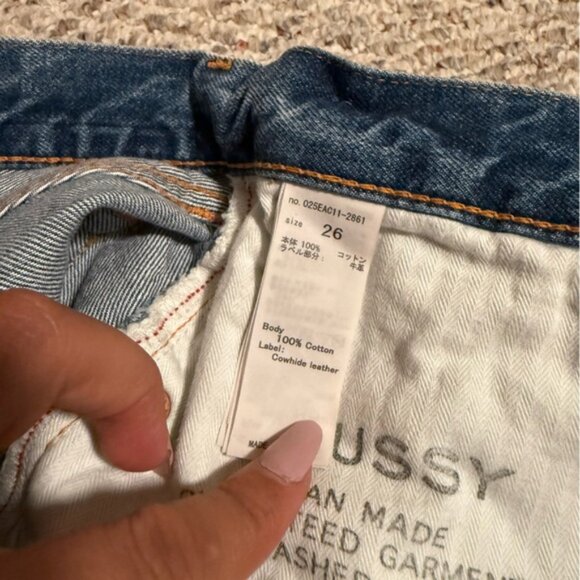 MOUSSY VINTAGE Sunnyvale High-Rise Cut-Off Denim Shorts- Size 26 - Picture 7 of 13